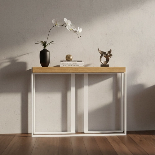 KONSOLA - REGAŁA Z DREWNA LITEGO DĄB OLCHA JESION SKD-380